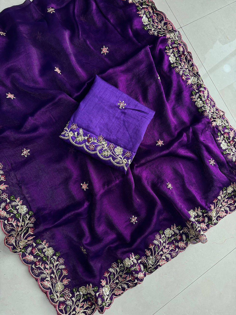 Thumbnail: Unstitched Mono Banglory Blouse