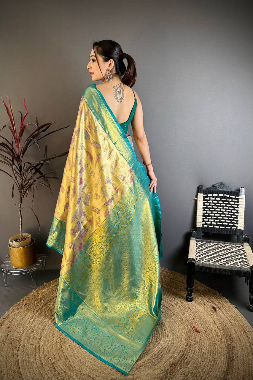 Thumbnail: Traditional Kanjivaram Semi Silk Saree for Women