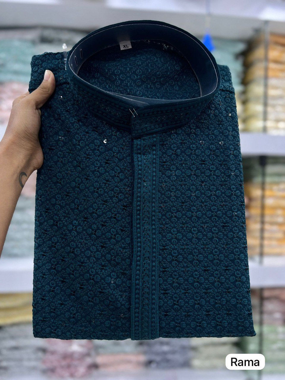 Thumbnail: Festive wear men's Kurta-Men kurta-Navratri Kurta-Kurta payjama set-men