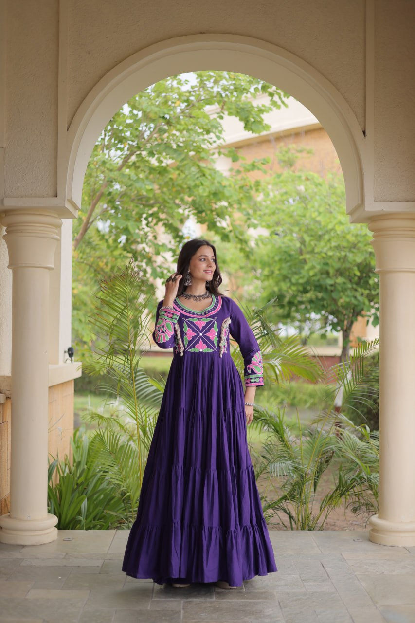 Thumbnail: Designer 12 Meter Flare Ethnic Wear for Wedding & Festive Occasions