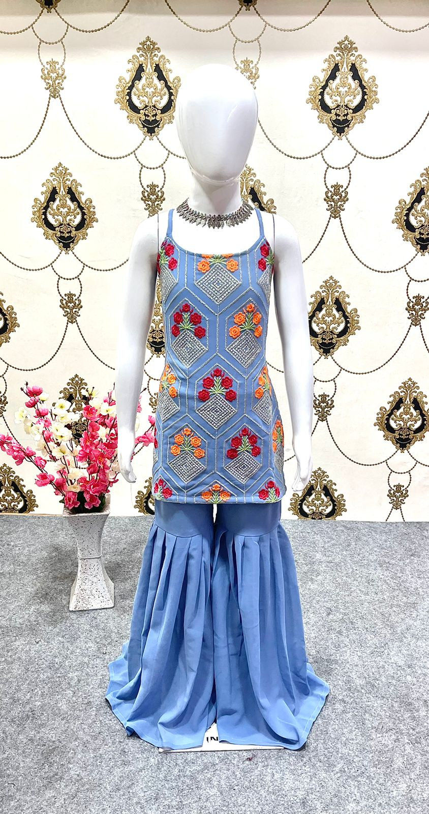 Thumbnail: Eid Baby Sharara, Salwar Kameez, Pakistani Kids Wear, Girls Ethnic Wear, Muslim