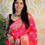 Thumbnail: Indian Women Banarasi Silk Kanjeevaram Pure Zari Saree With Unstitch Blouse