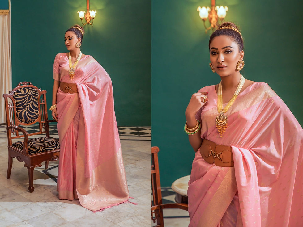 Thumbnail: Kanjivaram Kubera Pattu Silk saree for women southindian wedding saree Partywear