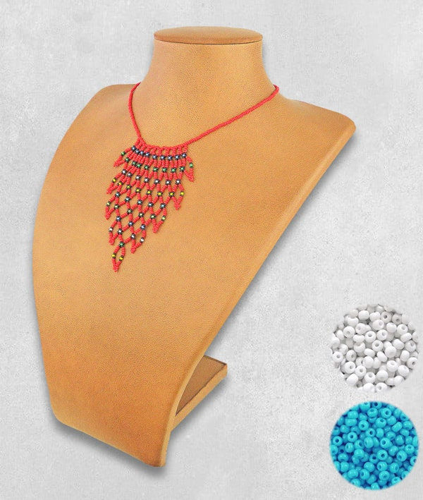 Thumbnail: African Maasai Handmade Beaded Choker Necklace |Chunky|Ethnic|Tribal |Gold&amp;B