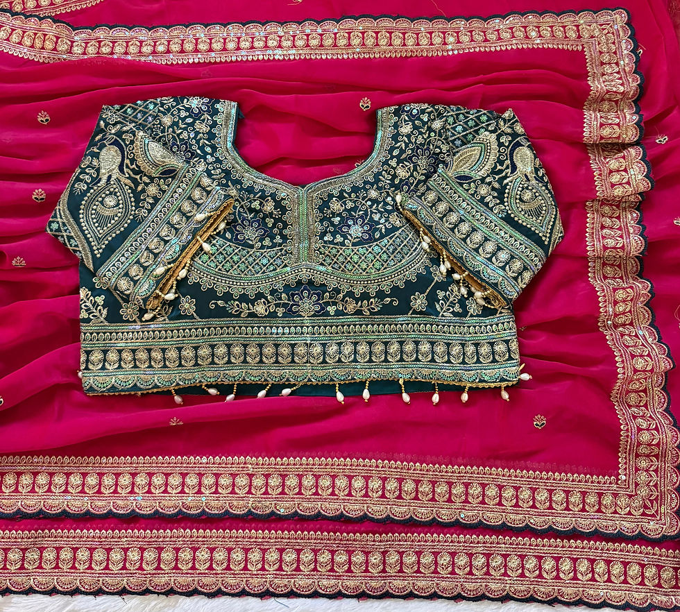 Thumbnail: Pure Rangoli Silk Saree with Sequins Zari Embroidery & Arco Border