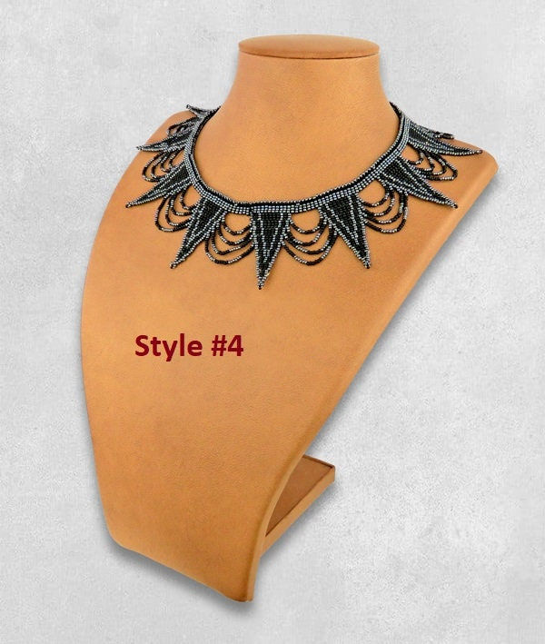Thumbnail: African Maasai Handmade Beaded Choker Necklace |Chunky|Ethnic|Tribal |Gold&amp;B