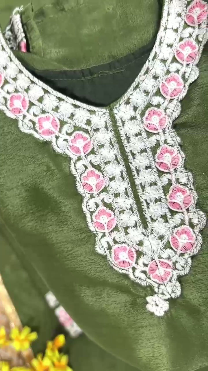Thumbnail: copy of Kids Ethnic Palazzo Dress Girls Festival Party Wear Outfit
