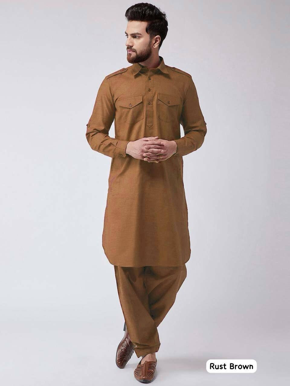 Thumbnail: Pathani Kurta-Eid Kurta-Men kurta-Navratri Kurta-Kurta payjama set-men kurta tun