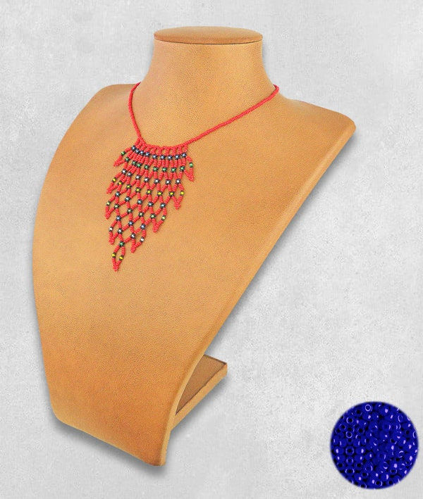Thumbnail: African Maasai Handmade Beaded Choker Necklace |Chunky|Ethnic|Tribal |Gold&amp;B