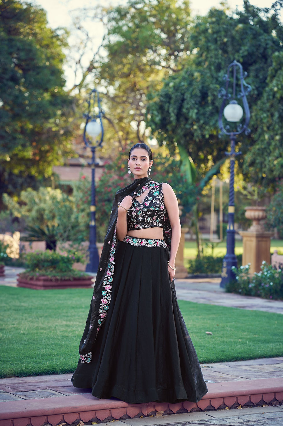 Thumbnail: Frendy Silk Lehenga Sequins Embroidery Women Festive Bridal Outfit with Dupatta