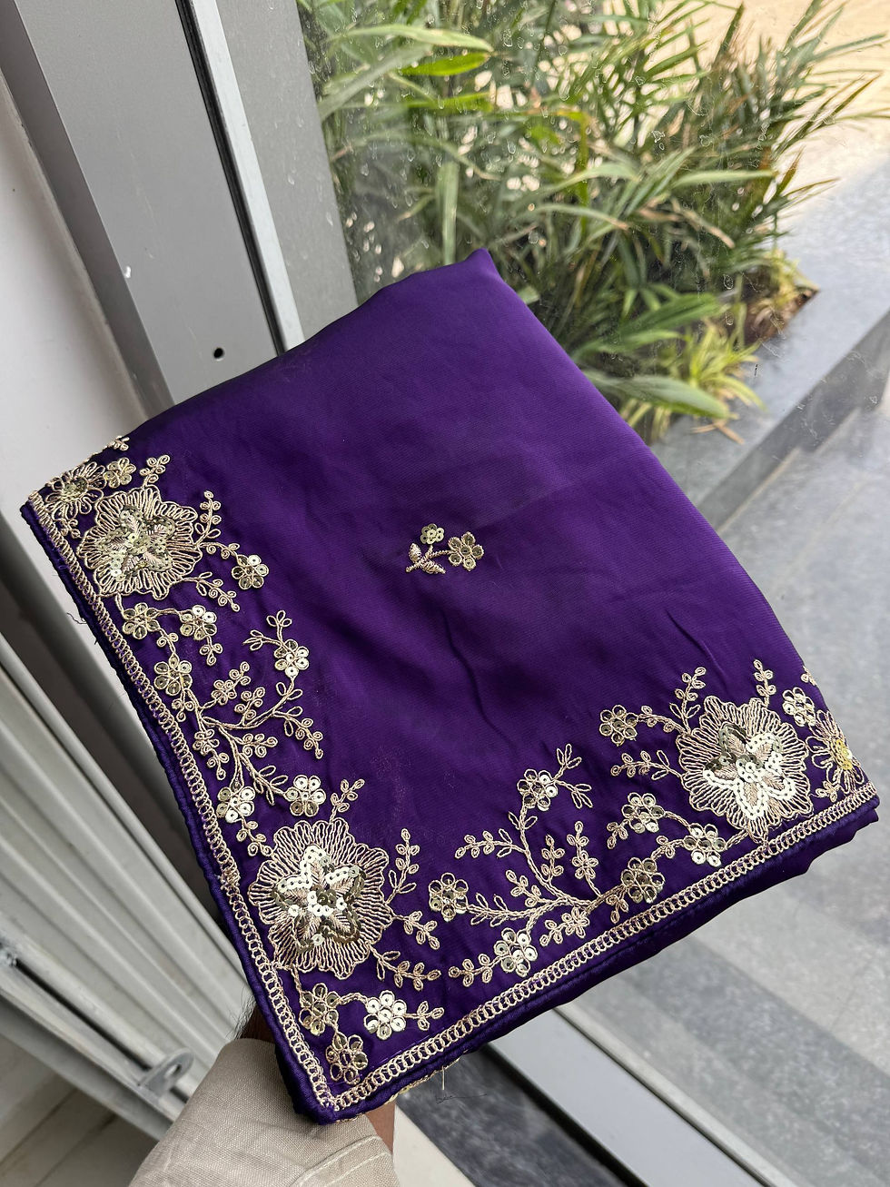 Thumbnail: Women's Rangoli Silk Embroidered Saree with Heavy Embroidered Mono Banglory Silk