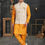 Thumbnail: Nehru Jacket, Modi Kurta Koti set,Indian Mens kurta Pure Cotton embroidered Men'
