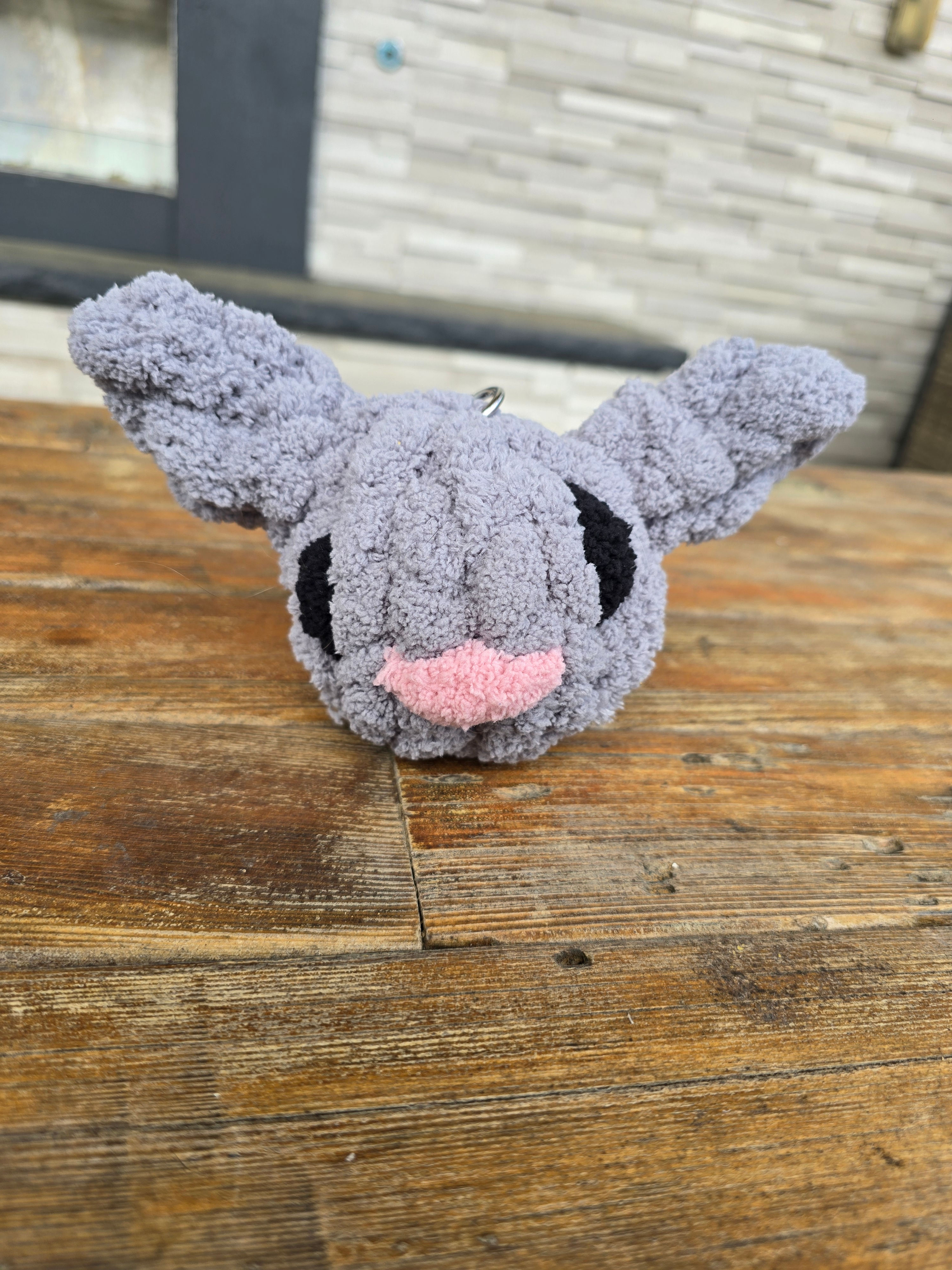 Bunny Keychain - Grey