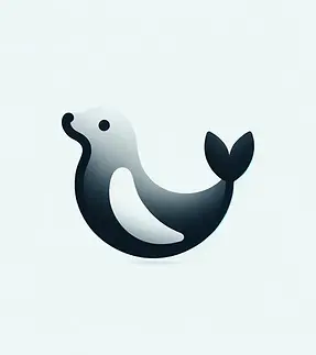 DALL·E 2025-03-20 01.05.12 - A minimalist logo design for 'Norppa Media,' a web creation c