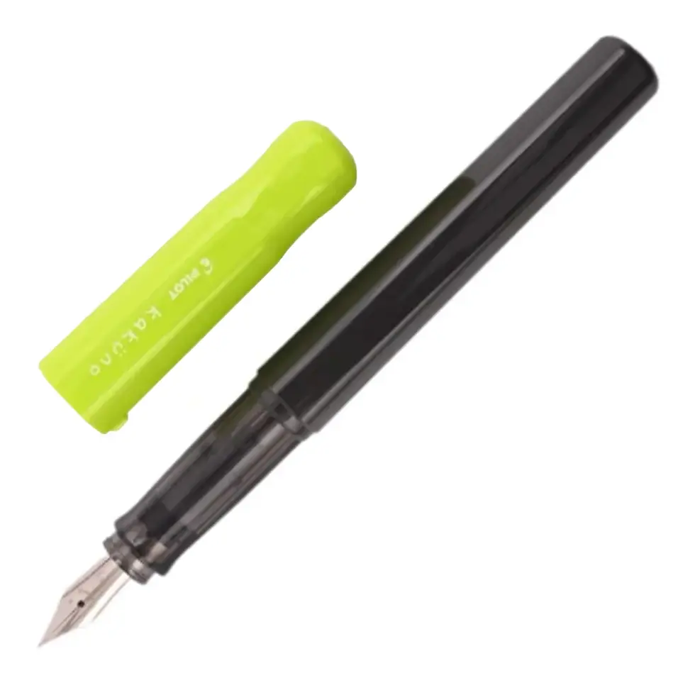 Thumbnail: Pilot Kakuno Fountain Pen - Green Gray
