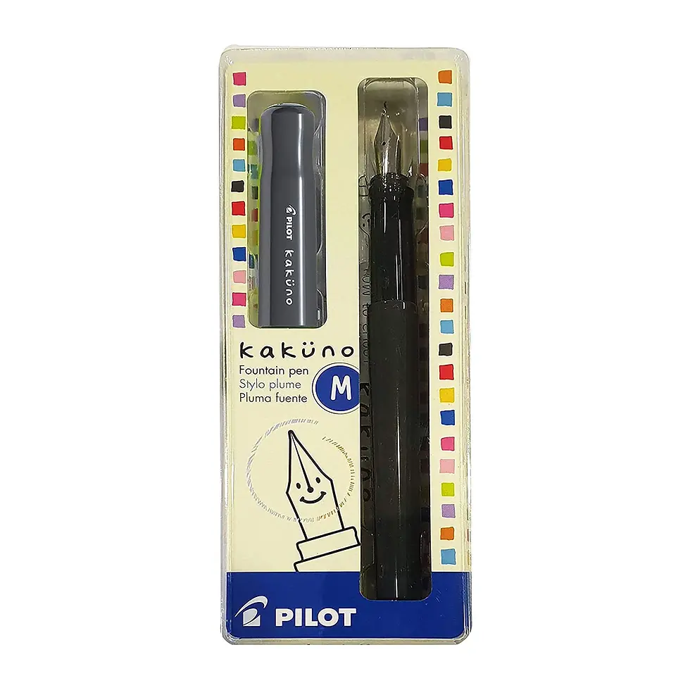 Thumbnail: Pilot Kakuno Fountain Pen - Gray