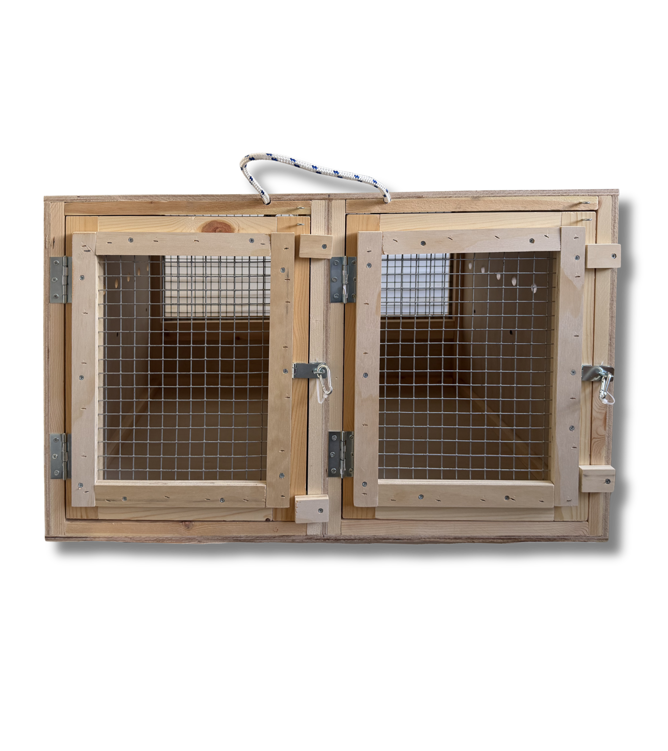 Double Cat Travel Crate with Central Divider