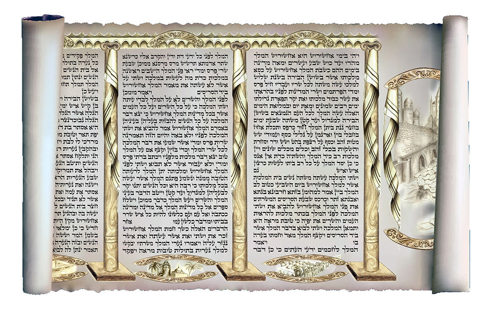 מגילה בעיטור טליתות