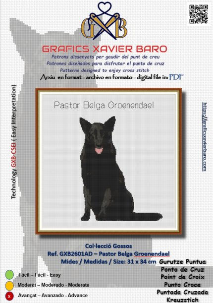 Ref. GXB2601AD - Pastor Belga Groenendael