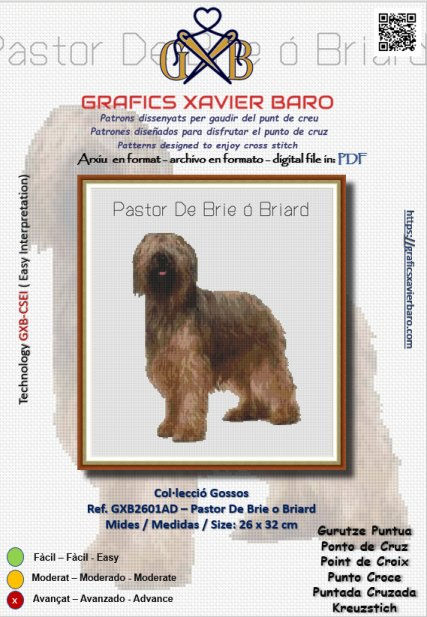 Ref. GXB2601AD - Pastor de Brie o Briard