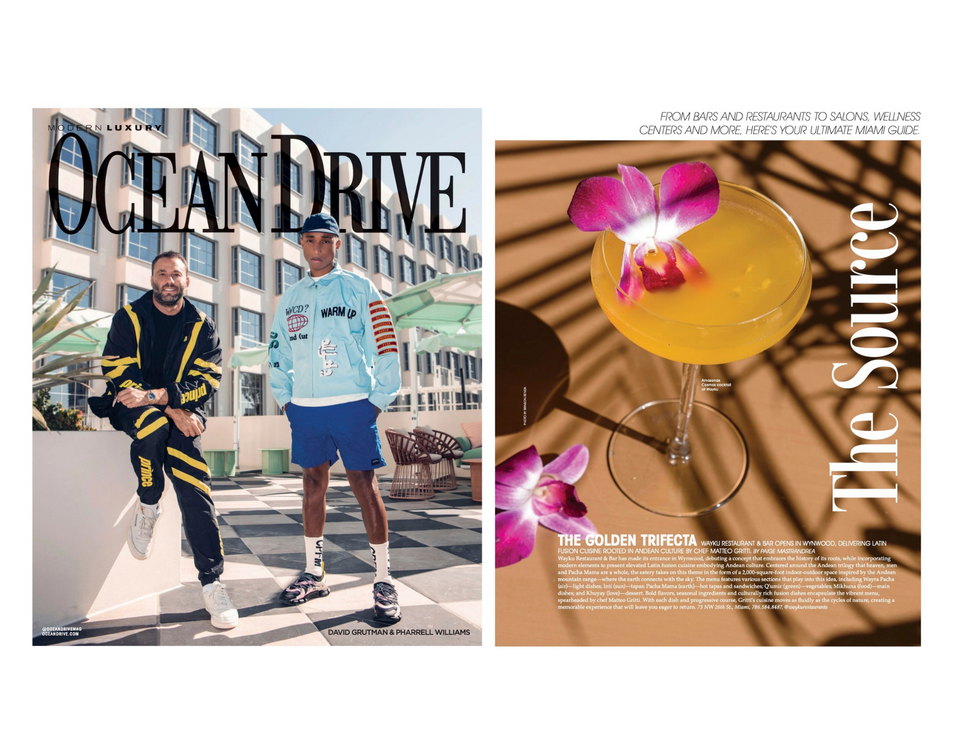 Ocean Drive Miami, Ocean Drive Magazine, The Source, cocktail photography, summer cocktails