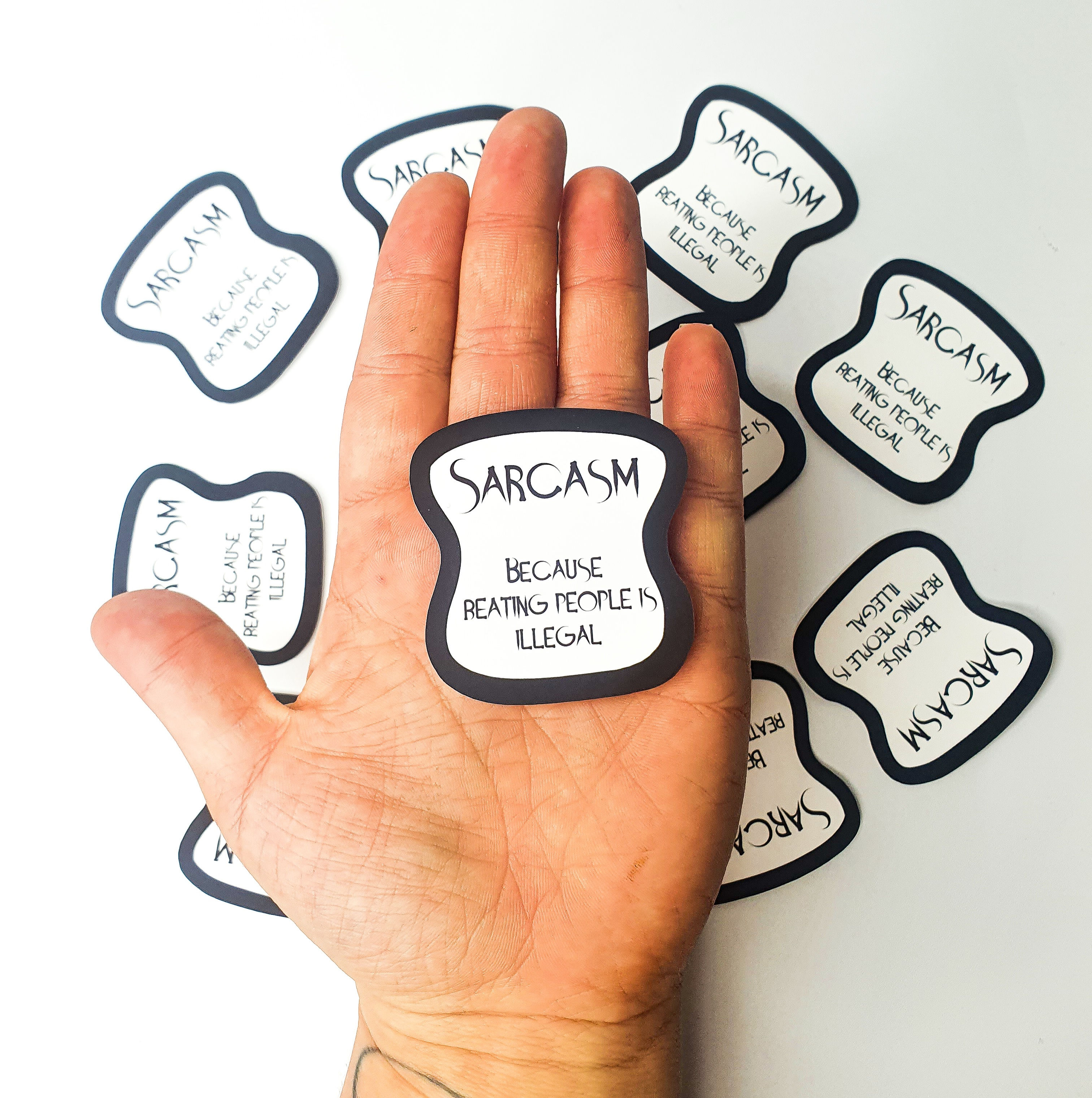 Sarcasm because sticker 