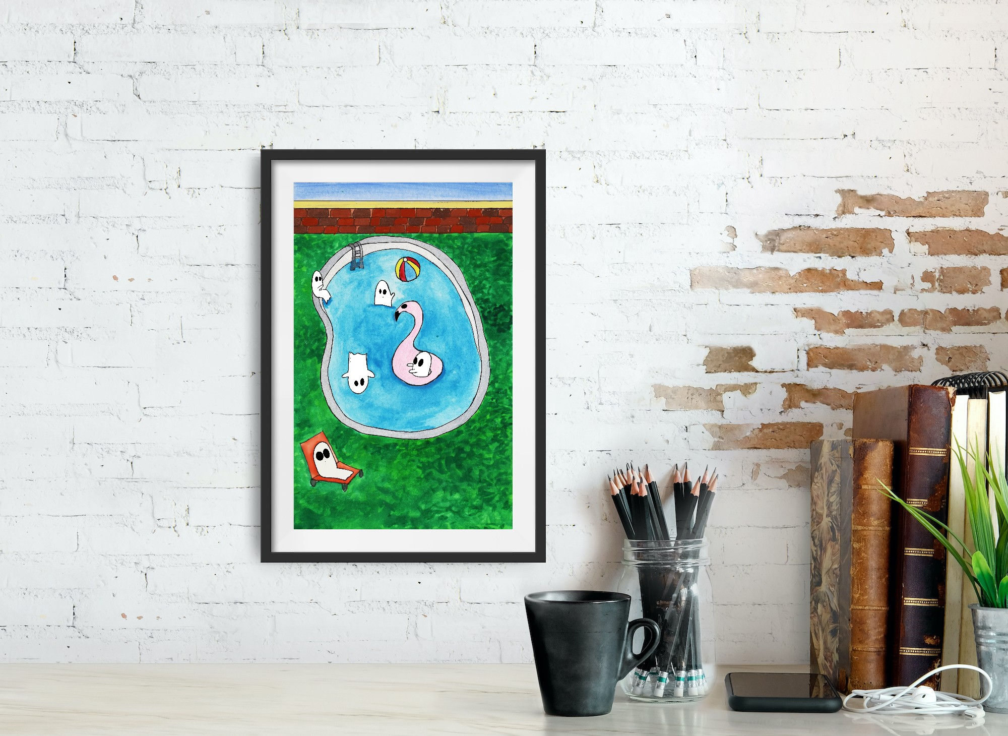 Ain't no party like an scrub party ghost print