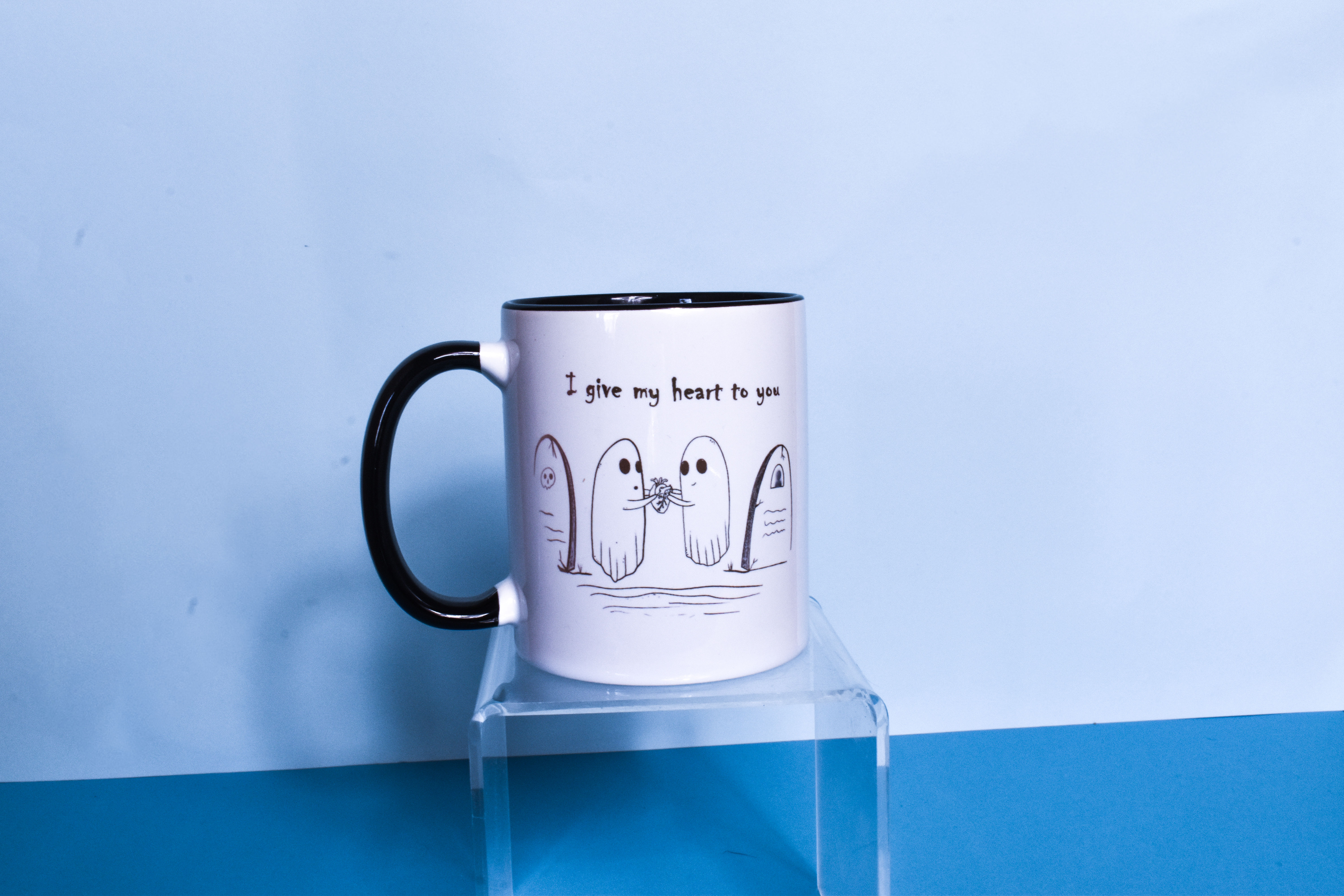 I give my heart to you spooky mug