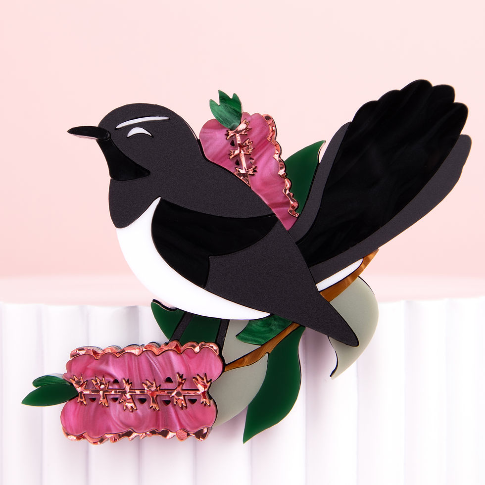 Will Wagtail Brooch