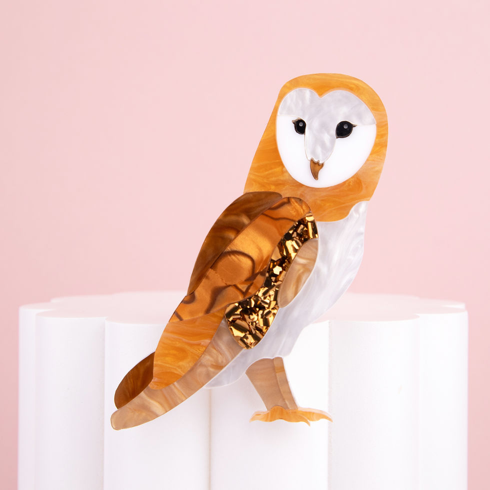 Barn Owl Brooch