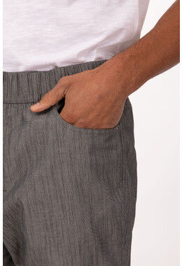 Thumbnail: JOGGER 257 CHEF PANTS- BLACK WHITE STRIPE