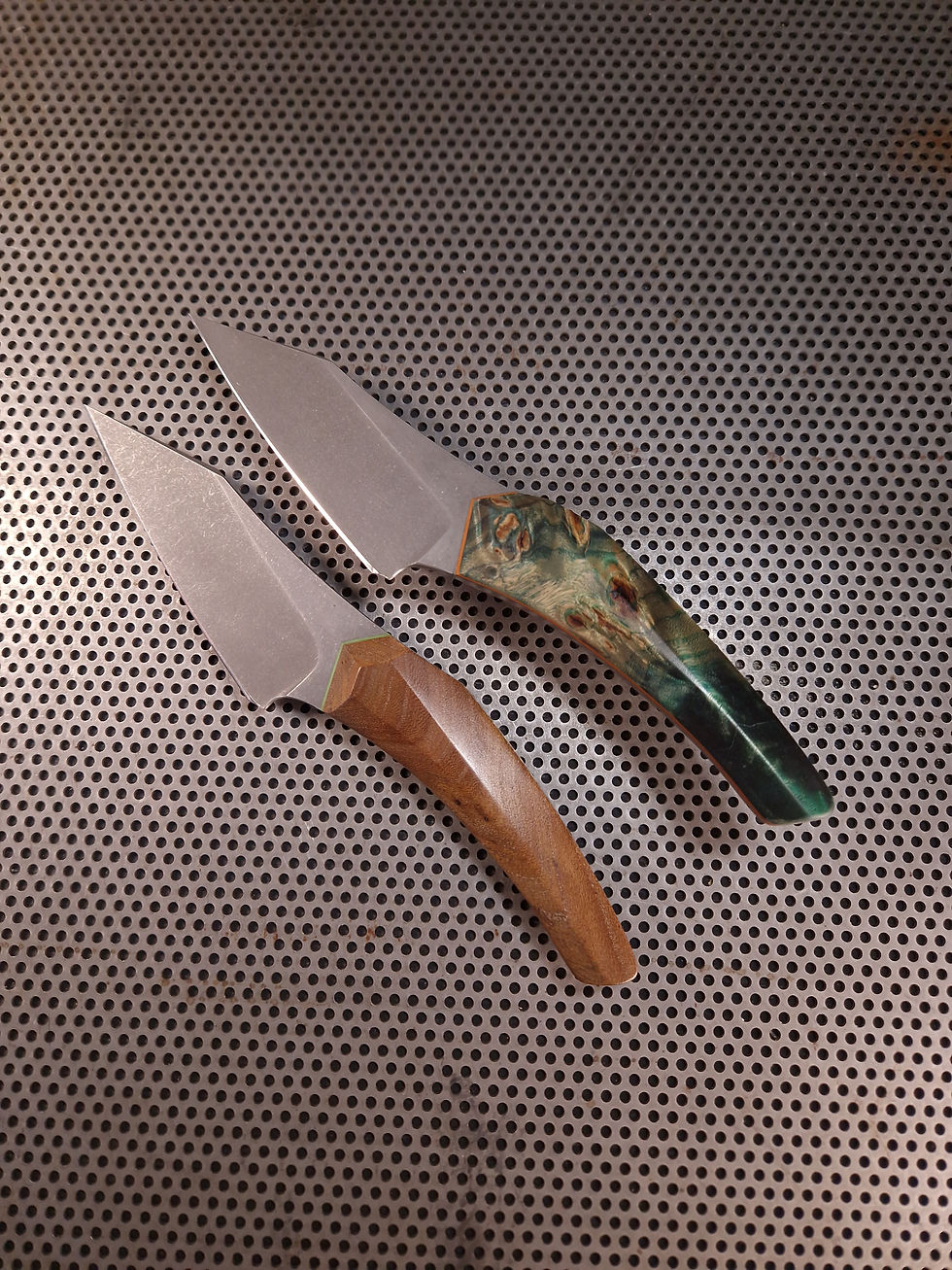 Thumbnail: couteau de cuisine d'office - Made in France - Couteau ormeau - semi-inox - Couteau de chef - Kali Blade Work