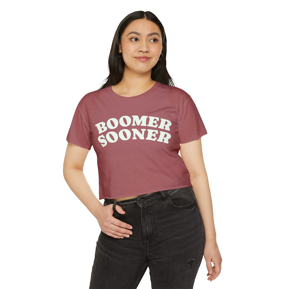 Thumbnail: Sooner Sports Crop Top Shirt