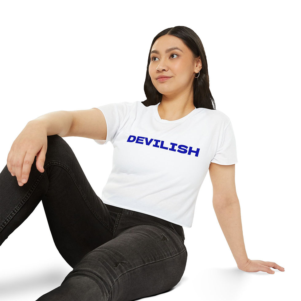 Thumbnail: Blue Devil Sports Crop Top Shirt