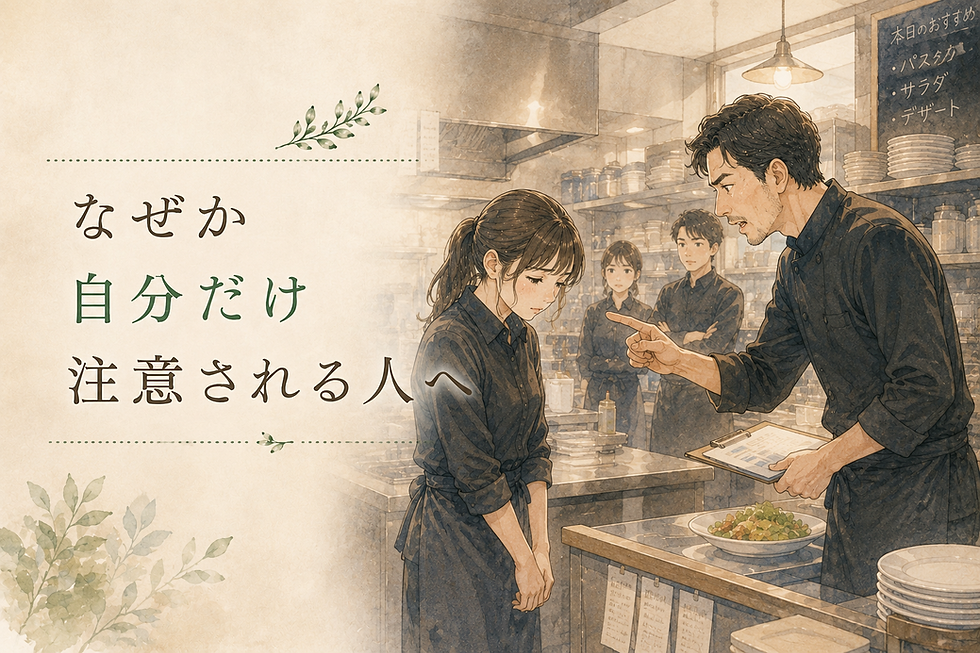 なぜか自分だけ注意される人へ