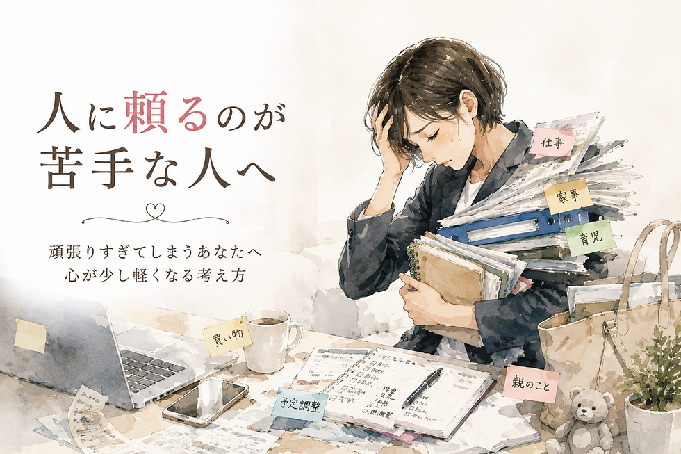 人に頼るのが苦手な人へ