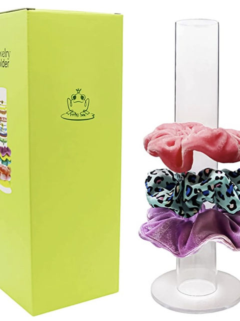FROG SAC Scrunchie Holder Stand, Acrylic Scrunchy Display