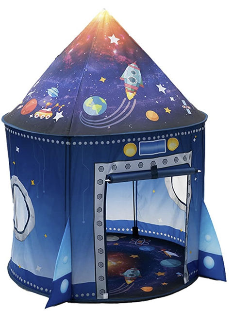 Willing Heart Rocket Ship Play Tent for Kids, Astronaut Spaceship Space Themed Pretend Playhouse