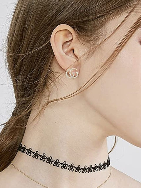 Solid Pin G Earrings Initial Letter Earrings, 14K Gold Plated Hypoallergenic