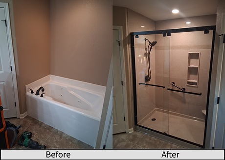 Jacuzzi to shower conversion near Lake Hamilton AR