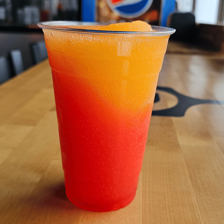 Strawberry Mango Sunrise Slushy