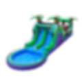 POP+JUMP+28ft+Inflatable+Dual+Lane+Slide+Obstacle+with+Pool,+Backyard+Fun+for+Kids+&+Adult