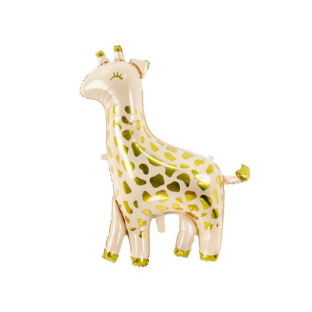 Matte Giraffe with Gold Dots Foil Balloon