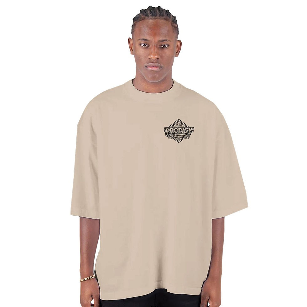 Thumbnail: Men's Oversized Drop-Shoulder Crewneck T-Shirt