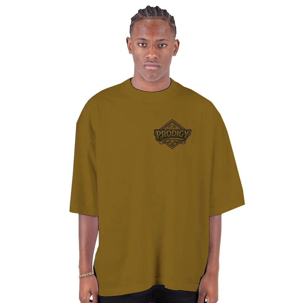 Thumbnail: Men's Oversized Drop-Shoulder Crewneck T-Shirt