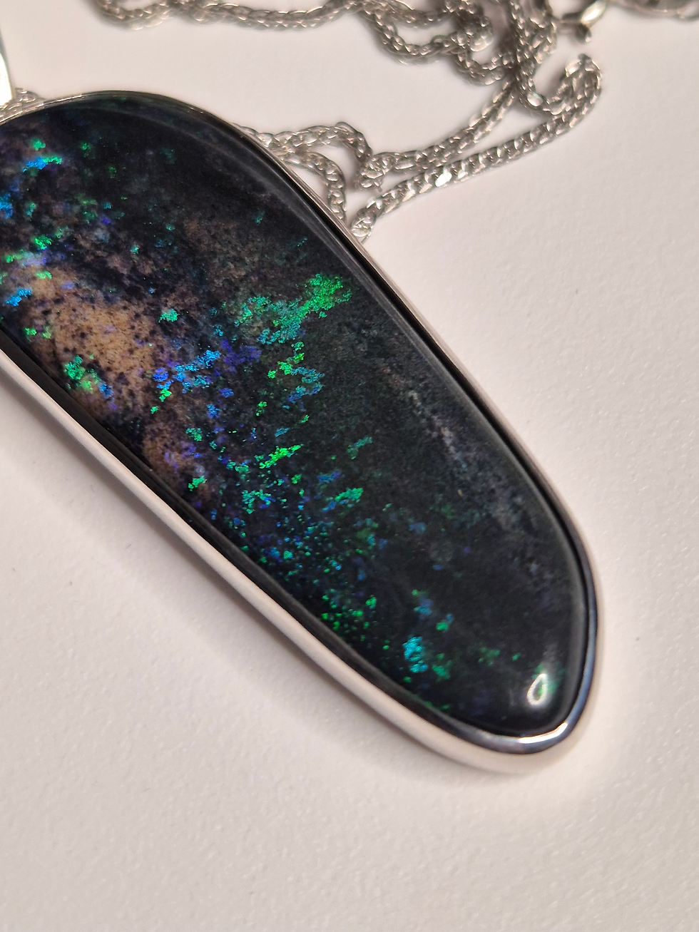 Thumbnail: ANDAMOOKA HARD MATRIX OPAL PENDANT