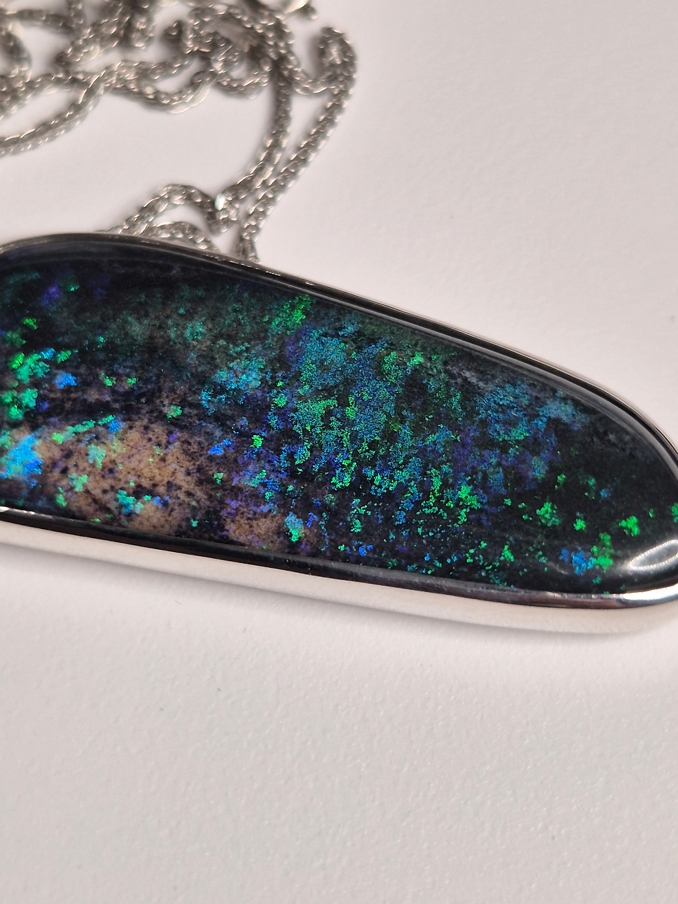 Thumbnail: ANDAMOOKA HARD MATRIX OPAL PENDANT