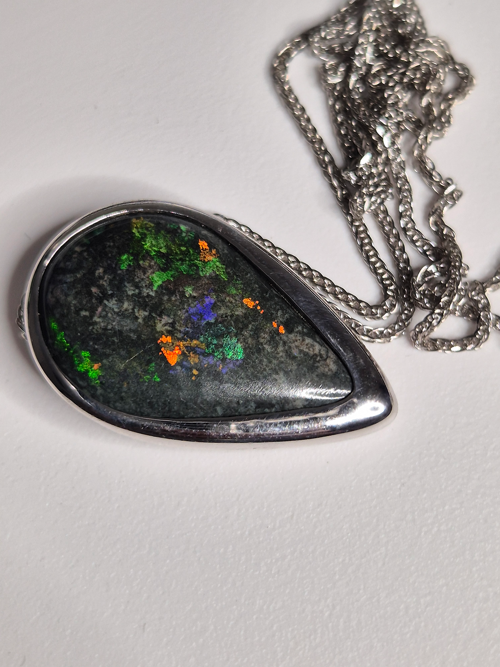 Thumbnail: ANDAMOOKA HARD MATRIX OPAL PENDANT