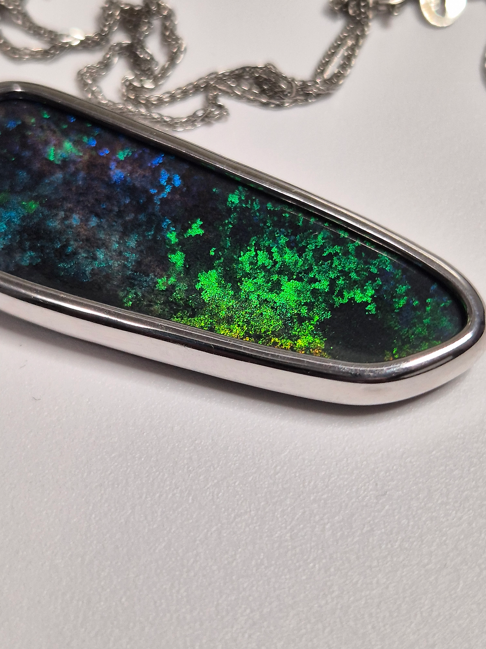 Thumbnail: ANDAMOOKA HARD MATRIX OPAL PENDANT