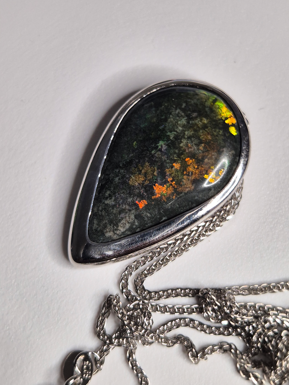 Thumbnail: ANDAMOOKA HARD MATRIX OPAL PENDANT